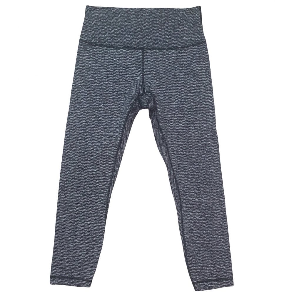 Lululemon Wunder Under legging 25" Inseam 30”waist Heathered Herringbone Size 10